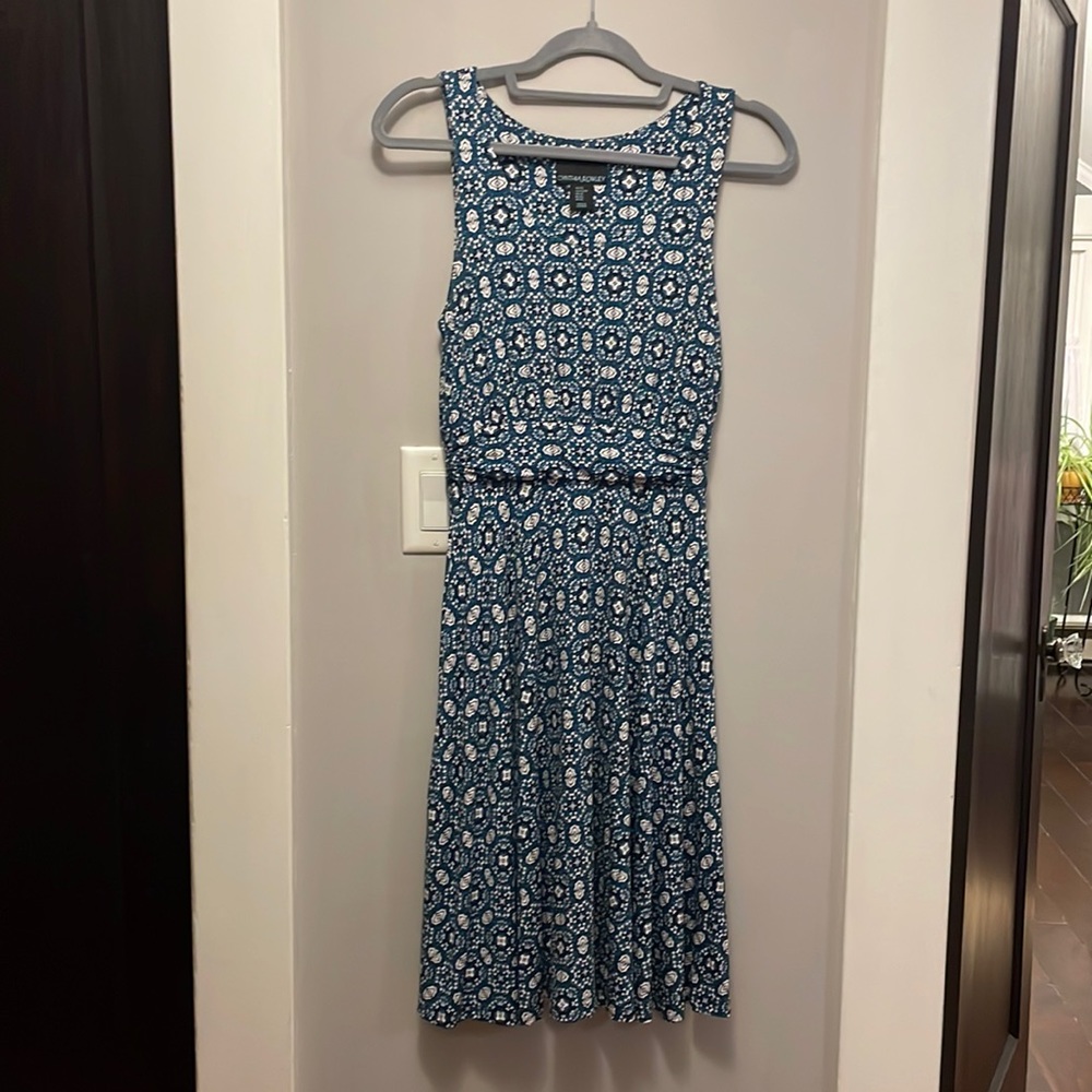 Cynthia Rowley Blue Floral Medallion Sundress Women’s XS